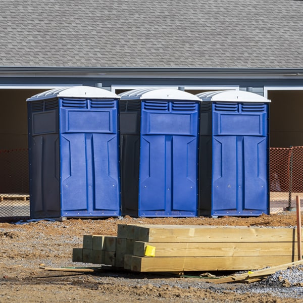 how often are the porta potties cleaned and serviced during a rental period in Cornell WI